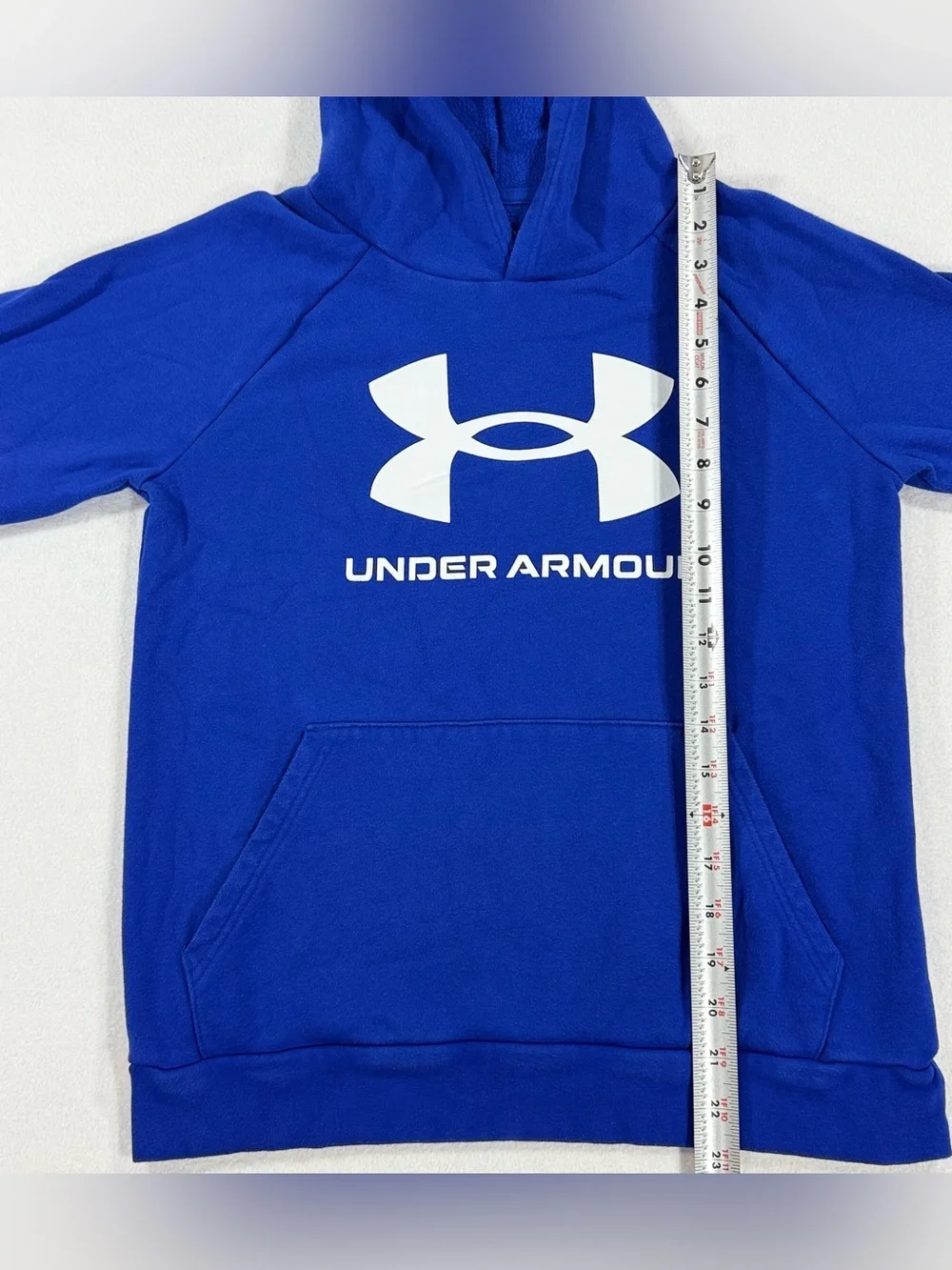Under Armour Boys' Royal Blue UA Big Logo Hooded Sweatshirt  Size Youth Large